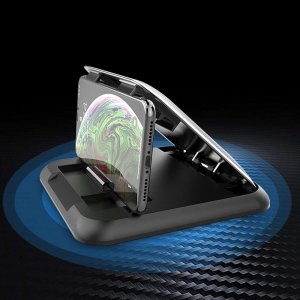 Alogy Uchwyt samochodowy Alogy Carbon na telefon do 6.8 cali GPS na deskę kokpit Czarny + Kabel 3w1 + Ładowarka USB-C + USB 3.1A 13