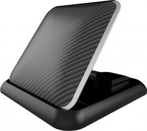 Alogy Uchwyt samochodowy Alogy Carbon na telefon do 6.8 cali GPS na deskę kokpit Czarny + Kabel 3w1 + Ładowarka USB-C + USB 3.1A 16