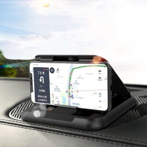 Alogy Uchwyt samochodowy Alogy Carbon na telefon do 6.8 cali GPS na deskę kokpit Czarny + Kabel 3w1 + Ładowarka USB-C + USB 3.1A 20