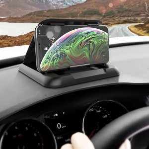 Alogy Uchwyt samochodowy Alogy Carbon na telefon do 6.8 cali GPS na deskę kokpit Czarny + Kabel 3w1 + Ładowarka USB-C + USB 3.1A 2