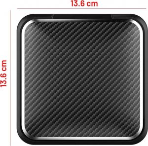 Alogy Uchwyt samochodowy Alogy Carbon na telefon do 6.8 cali GPS na deskę kokpit Czarny + Kabel 3w1 + Ładowarka USB-C + USB 3.1A 25