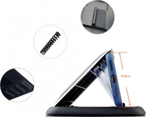 Alogy Uchwyt samochodowy Alogy Carbon na telefon do 6.8 cali GPS na deskę kokpit Czarny + Kabel 3w1 + Ładowarka USB-C + USB 3.1A 27