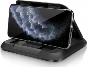 Alogy Uchwyt samochodowy Alogy Carbon na telefon do 6.8 cali GPS na deskę kokpit Czarny + Kabel 3w1 + Ładowarka USB-C + USB 3.1A 29