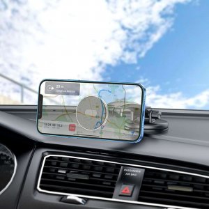 4kom.pl Uchwyt samochodowy magnetyczny Car Holder do telefonu 4.5 - 7 na deskę/ szybę do auta Czarny 16