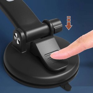 4kom.pl Uchwyt samochodowy magnetyczny Car Holder do telefonu 4.5 - 7 na deskę/ szybę do auta Czarny 2