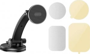 4kom.pl Uchwyt samochodowy magnetyczny Car Holder do telefonu 4.5 - 7 na deskę/ szybę do auta Czarny 3