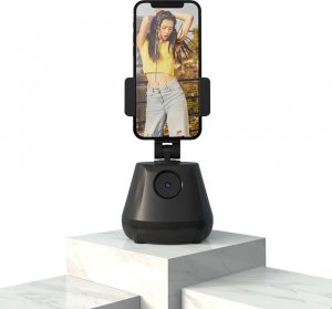 UCHWYT NA TELEFON Z AUTOMATYCZNYM ŚLEDZENIEM 360 FACE TRACKING P1 CZARNY 11