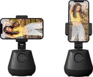 UCHWYT NA TELEFON Z AUTOMATYCZNYM ŚLEDZENIEM 360 FACE TRACKING P1 CZARNY 3