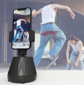 UCHWYT NA TELEFON Z AUTOMATYCZNYM ŚLEDZENIEM 360 FACE TRACKING P1 CZARNY 10