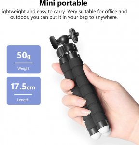 UCHWYT NA TELEFON - ELASTYCZNY STATYW TRIPOD - CZARNY 5