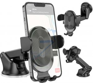 4kom.pl Uchwyt samochodowy Holder do auta Experience z przyssawką do telefonu 4.7-7 cali na deskę/ szybę Czarny 9