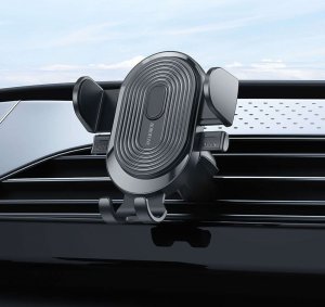 4kom.pl Uchwyt samochodowy zaciskowy Holder do auta Experience do telefonu 4.7-7" na kratkę nawiewu Czarny 3