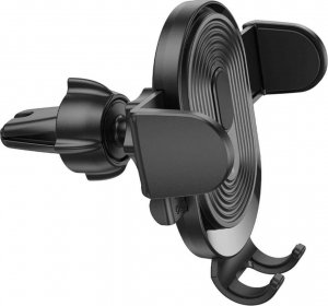 4kom.pl Uchwyt samochodowy zaciskowy Holder do auta Experience do telefonu 4.7-7" na kratkę nawiewu Czarny 7