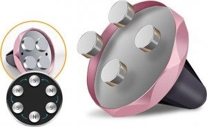 KIK Magnetyczny uchwyt do telefonu różowy 2