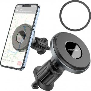 4kom.pl Uchwyt samochodowy magnetyczny Holder do auta SeaSide na kratkę do MagSafe do iPhone 14/13/12 czarny 11