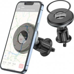 4kom.pl Uchwyt samochodowy magnetyczny Holder do auta SeaSide na kratkę do MagSafe do iPhone 14/13/12 czarny 12