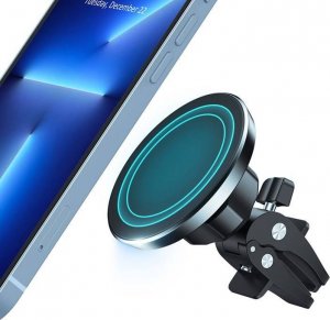 Crong Uchwyt samochodowy magnetyczny MagSafe Crong Carclip Magnetic (czarny) 2