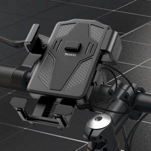 Alogy Uchwyt rowerowy zaciskowy na telefon kierownicę roweru na rower motocykl Yesido Bike Holder Czarny 11