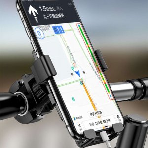 Alogy Uchwyt rowerowy zaciskowy na telefon kierownicę roweru na rower motocykl Yesido Bike Holder Czarny 6