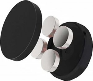 Swissten Uchwyt magnetyczny do telefonu lub GPS SWISSTEN do samochodu, S-Grip Dashboard M10, czarny, metal, z klejem, czarna, telefon 3