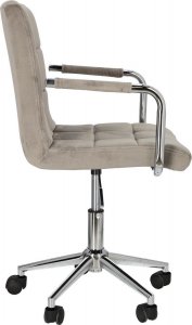 Krzesło biurowe Intesi Fotel biurowy Cosmo Arm szary velvet 3