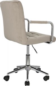 Krzesło biurowe Intesi Fotel biurowy Cosmo Arm szary velvet 4