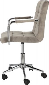 Krzesło biurowe Intesi Fotel biurowy Cosmo Arm szary velvet 7