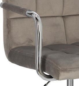 Krzesło biurowe Intesi Fotel biurowy Cosmo Arm szary velvet 10