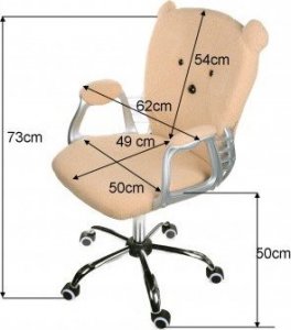 Krzesło biurowe Giosedio Fotel biurowy dziecięcy materiały GIOSEDIO materiałowy FZM003 6