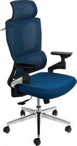 Krzesło biurowe Spacetronik Fotel biurowy obrotowy z podłokietnikiem BARD blue 1