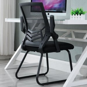 Krzesło biurowe Hedo Ergonomiczne krzesło biurowe, konferencyjne z siatki- czarne 1