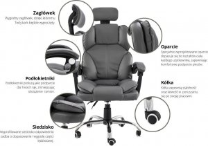 Krzesło biurowe Artnico Seli 1.0 Antracytowe 4