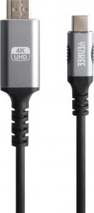 Kabel USB Yenkee USB-C - HDMI 1.5 m Czarno-srebrny (35055381) 7