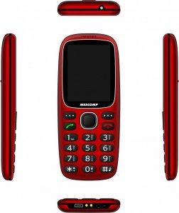 Telefon komórkowy Mescomp Telefon komórkowy dla seniorów Mescomp MT-180 Hektor Czerwony 2