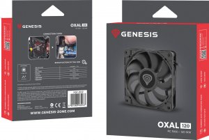 Wentylator Genesis Oxal 120 Czarny (NGF-2042) 4