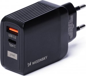 Wozinsky Wozinsky Ładowarka USB+USB-C 20W Szybka Mocna 1