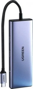 HUB USB Ugreen Adapter UGREEN 9w1 CM490 Hub USB-C, 2x USB-A 3.0, USB-A 2.0, 2x HDMI 4K/60Hz, SD/TF, RJ45 1
