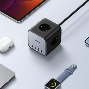 Listwa zasilająca Ugreen CD268 3 gniazda 1.8 m czarna (60113) 4