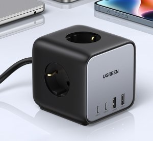 Listwa zasilająca Ugreen CD268 3 gniazda 1.8 m czarna (60113) 9