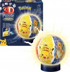 Ravensburger Ravensburger 3D Puzzle Ball Night Light Pokemon (72 pieces) 1