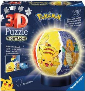 Ravensburger Ravensburger 3D Puzzle Ball Night Light Pokemon (72 pieces) 2