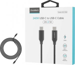 Kabel USB Choetech USB-C - USB-C 2 m Czarny (XCC-1036) 3
