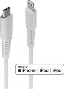 Kabel USB Lindy CABLE USB-C TO LIGHTNING 2M/WHITE 31317 LINDY 1