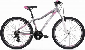 Kross Lea 2.0 - Rower górski 27.5" Srebrny Biały Różowy Mat 2022 (S) 1