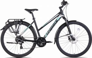 Unibike Unibike Flash EQ Damski Czarno Turkusowy 2022 (17") 1
