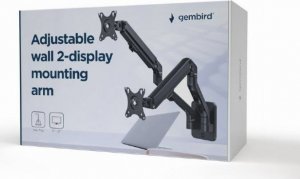 Gembird Uchwyt ścienny na dwa monitory 17" - 27" (MA-WA2-01) 3
