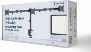 Gembird Uchwyt biurkowy na 3 monitory 17" - 27" (MA-D3-01) 2