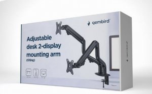 Gembird Uchwyt biurkowy na dwa monitory 17" - 32" (MA-DA2-02) 2