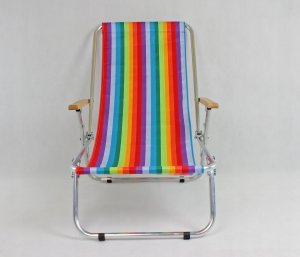 E-sezon Leżak plażowy składany, aluminiowy, lekki, 120 KG 5