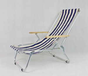 E-sezon Leżak plażowy składany, aluminiowy, lekki, 120 KG 6